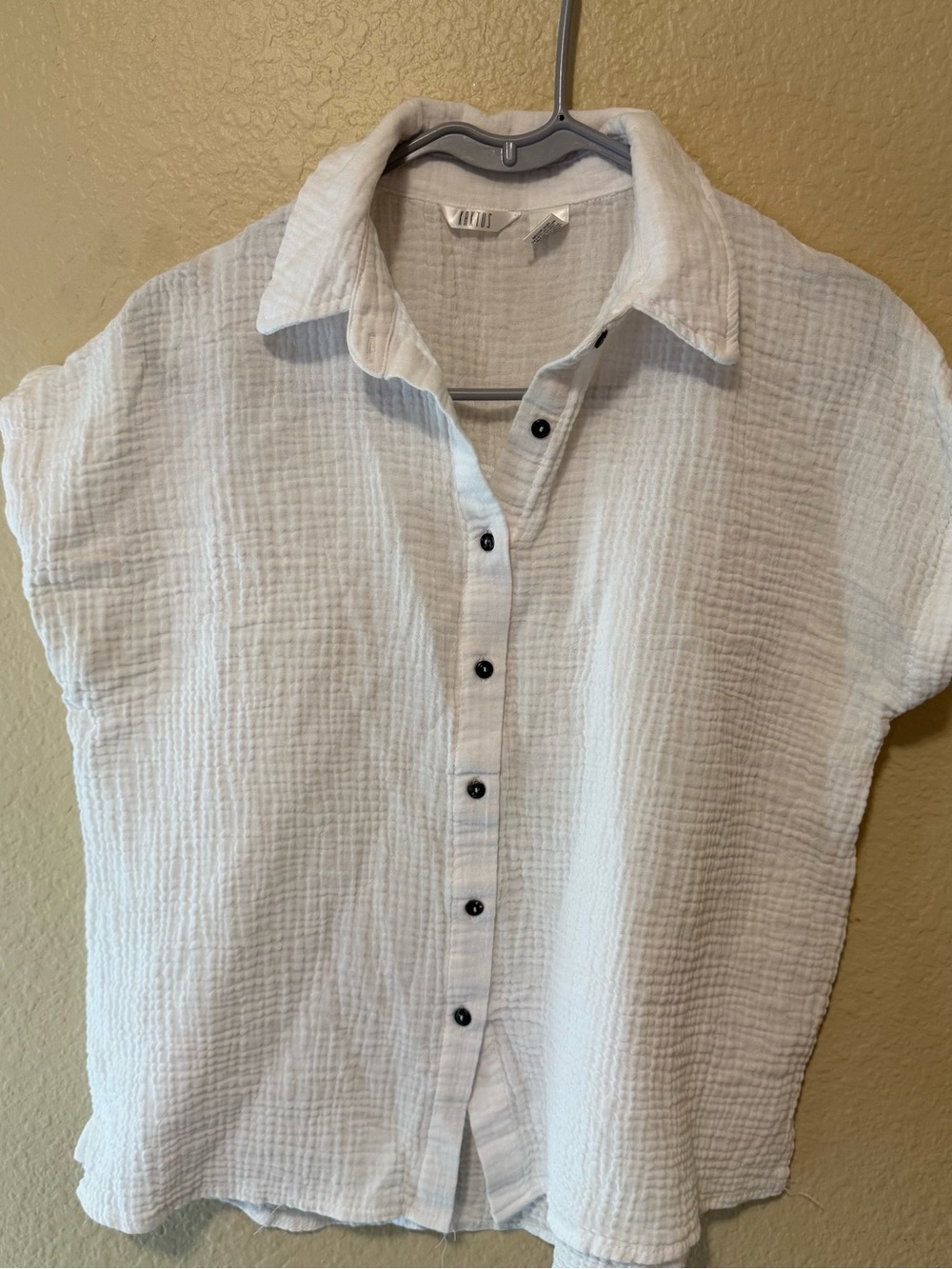 Men's Lightweight White Button-Down Shirt